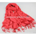 Ladies 100 viscose printed stripe scarf